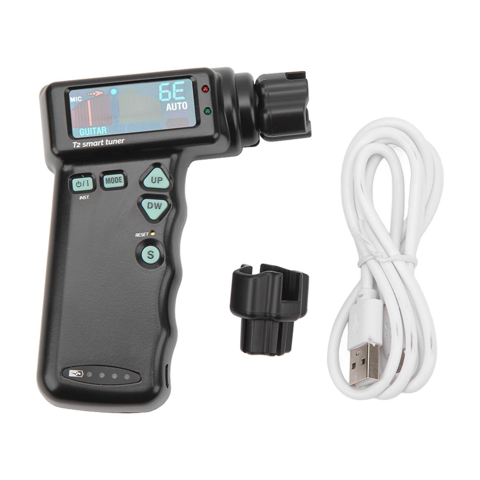 

Автоматический намотчик гитары с цветным дисплеем 2600 мА, быстрый акустический гитарный автоматический тюнер для гитары укулеле