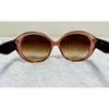 Used COACH sunglasses, brown, signature pattern, pink, rose-toned