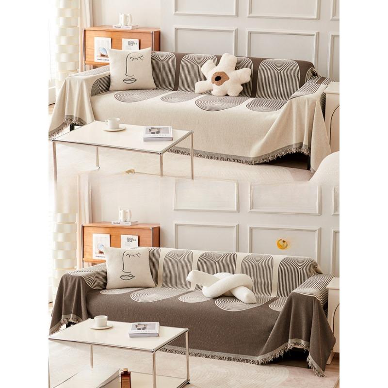Sofa Cover Towel High Sense Sofa Cover Four Seasons Universal Sofa Towel Non-Slip Anti-Cat's Paw Pujiang Sofa Cover All Inclusive