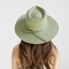 European and American fashion casual department webbing hand-woven dyed raffia jazz hat outdoor sunscreen sunshade straw hat tide