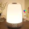 Winshine Touch Wake Up Night Light with Sunrise Simulation Alarm Clock, 3 Ways Dimmable Warm White Bedside Lamp for Kid Bedrooms RGB Ambient Table