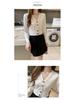 Women's Long Sleeve Slim Knit Cardigan with Colorful Buttons