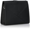 Maison Vert Square Mini Shoulder Bag, Lightweight Shrink Faux Leather, Women's, Black (10)