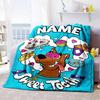 Warner (5) Customize Your Name Blanket Throw Personalized Blanket Ultra-Soft Throw For Sofa Bed Livingroom Chair All-Season Use