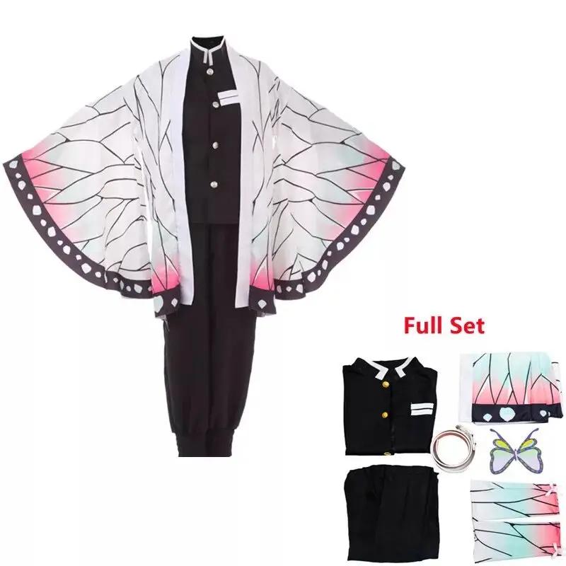 Costume Cosplay Demone Kochou Kanae Adulto Anime Kimetsu No Yaiba Shinobu Kochou Vestiti di Halloween