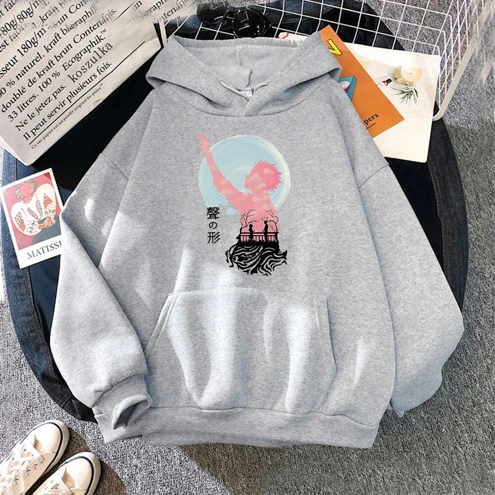 Anime A Silent Voice Hoodies Spring/Autumn Women/men Sweatshirt Koe No Katachi Hoodie Kawaii Clothing Unisex Sudaderas Warm Tops Unisex
