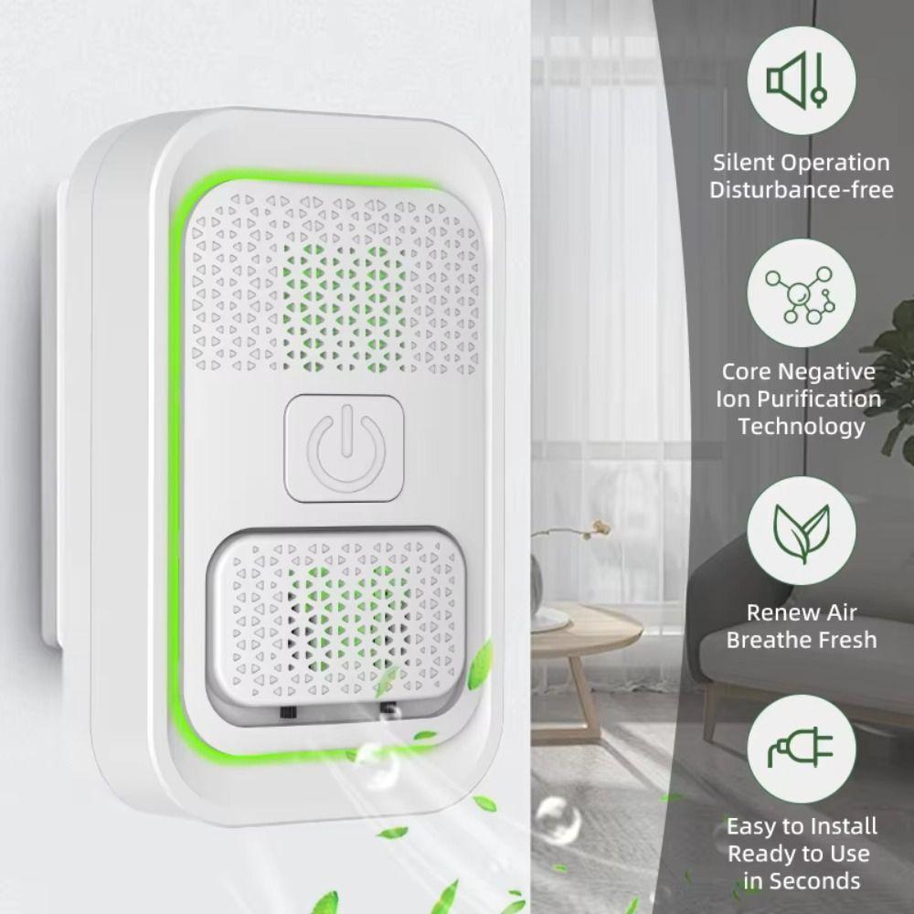 Small Air Cleaner US UK EU Plug Negative Ion Generator Air Cleaning Air Purifier  Bedroom