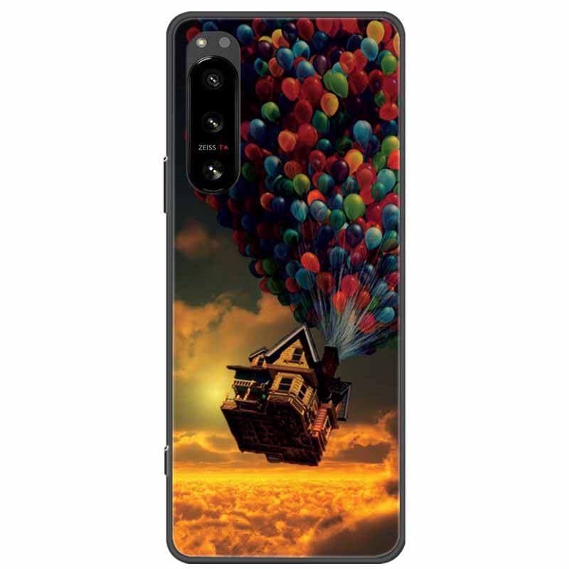 Pro Sony Xperia 5 / 5 II / 5 III Pouzdro TPU Měkký Silikon Nárazuvzdorná Pouzdra pro Sony Xperia 5 III Kryt Telefonu 5II 5III Vlk Lvi