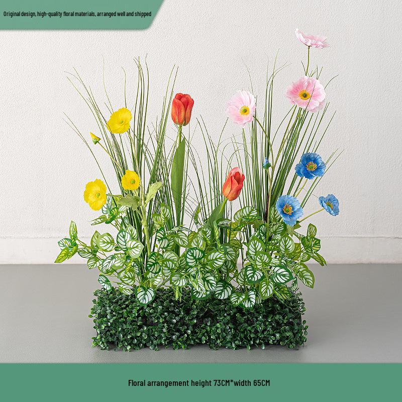 Greenery and Floral Art Installation for Open Spaces and Window Displays