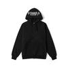 Vans X Atiba Collaboration Hooded Zip-Up Loose Long Sleeve Sweatshirt Unisex Sweatshirt VN000Q77BLK