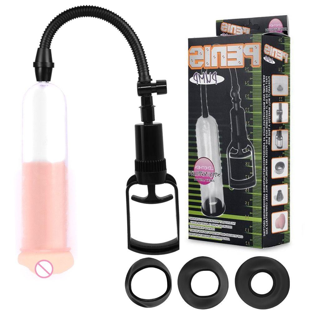 Male Aircraft Cup Manual Rod Stretching Device Penile Trainer Exercise Masturbator Male Vacuum Negative Pressure Pump