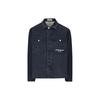 Solid Color Polo Collar Long Sleeve Shirt Men Shirts Blue 7915109X4-V0020