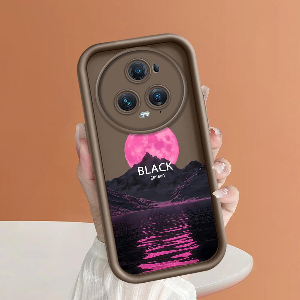 

Мягкий силиконовый квадратный чехол с рисунком лестницы для телефона, полное покрытие, противоударный защитный резиновый чехол для камеры для Huawei Honor Huawei Nova 10 Pro коричневый