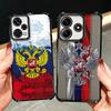 Russia Russian Flags Emblem Soft Phone Case For Xiaomi Redmi Note 14 15 Pro Plus 13 12 11S 11T 5G 10 9S 9 Plating Anti-Fall Fund