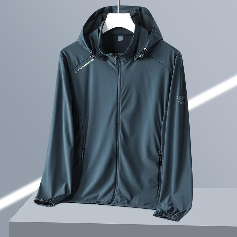 Summer light ice silk sunscreen clothing men's UPF10 + breathable cycling fishing skin clothing outdoor sports jacket women