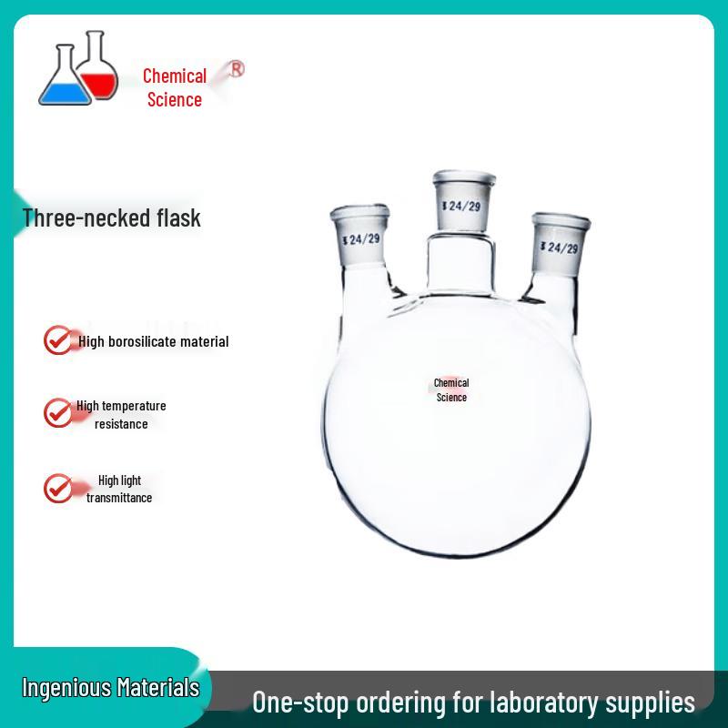 High Borosilicate Glass Three-Neck Round Bottom Flask