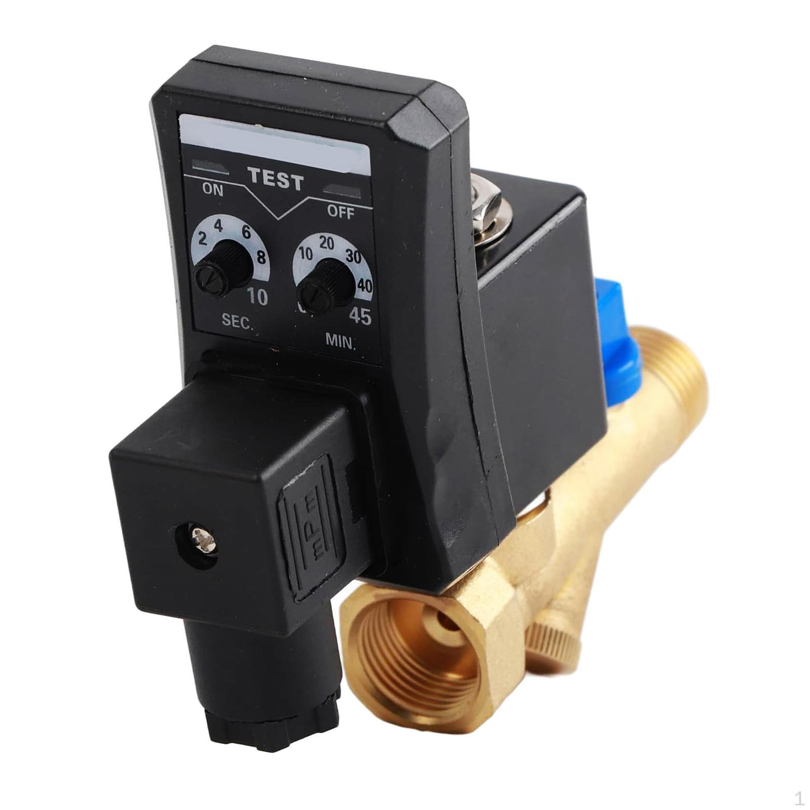 

110V Automatic Drain Valve for Air Compressor with Solenoid Control Style A