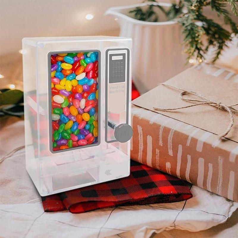 Plastic Candy Machine Toy Small Vending Machine For Children Treats Sweet Storage And Kids Room Decoration Shelf Display