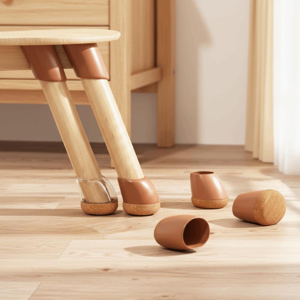 8pcs Non Hair Sticking Furniture Leg Cover Anti Slip Wear Resistant Slant Chair Cover Soft Durable Furniture Feet Sleeve
