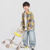 Boys' Plaid Long-Sleeve Casual Shirt