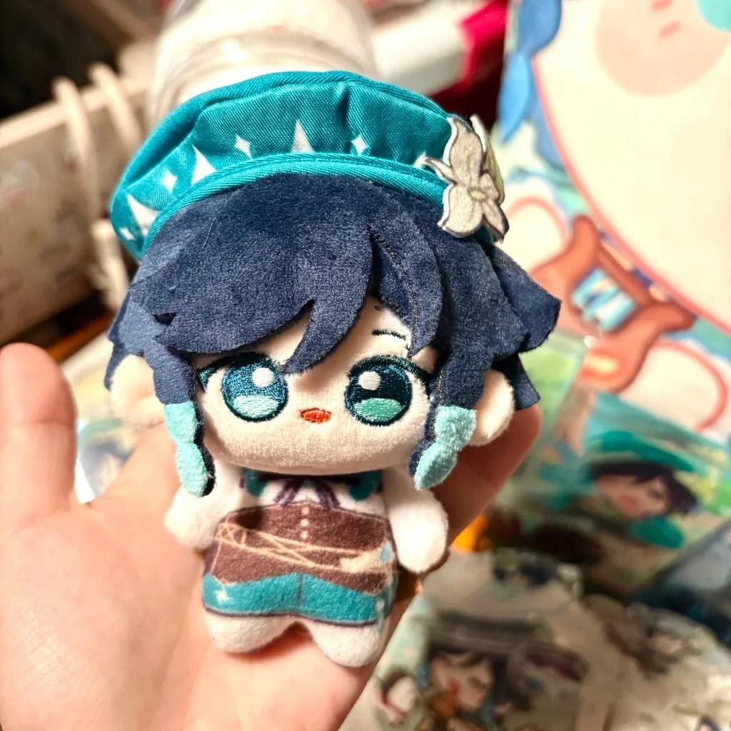 Cute Mini Chibi Anemo Character Plush Doll Soft Fluffy Stuffed Toy Anime Backpack Accessory Gift