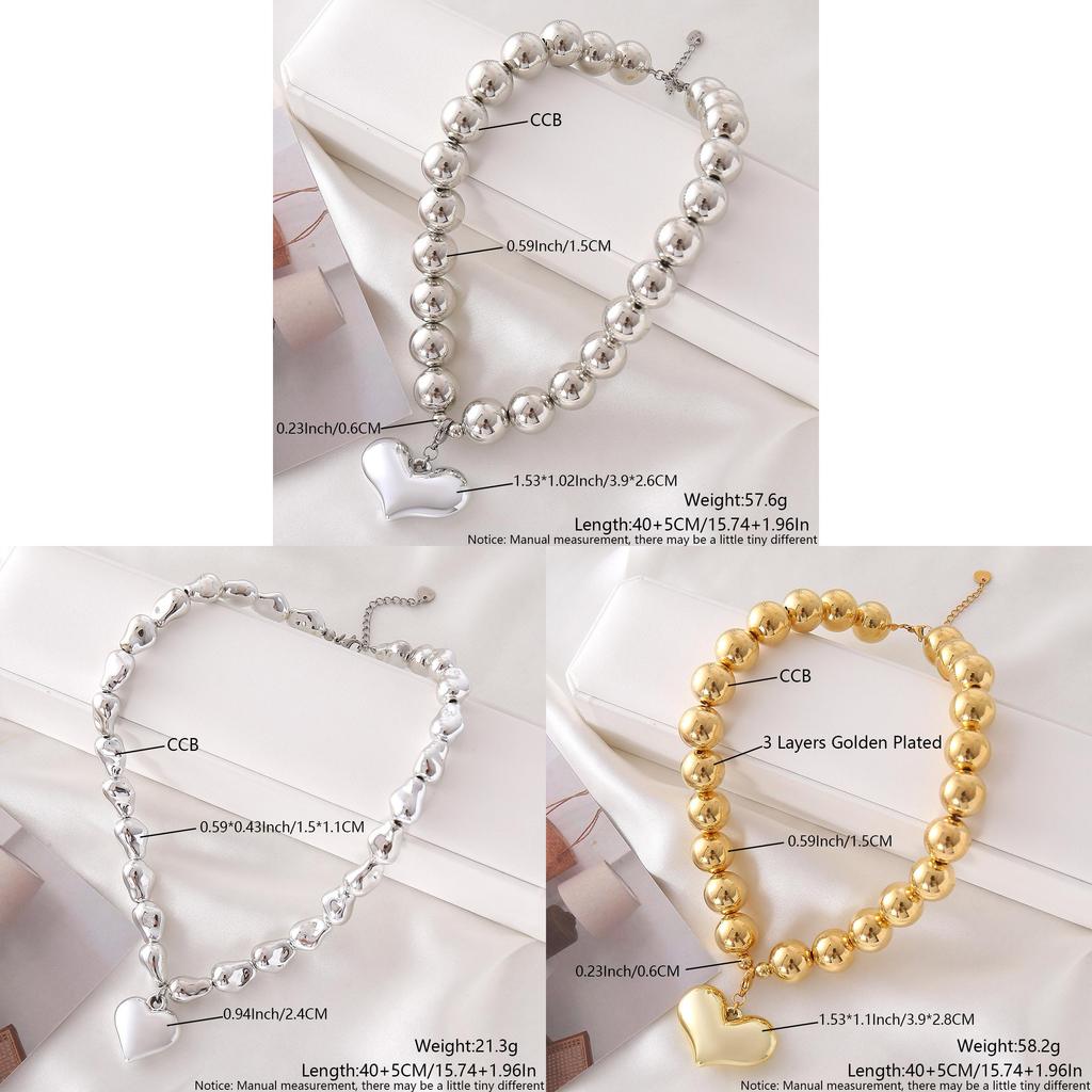 Heartshaped Bohemian Necklace With Natural Stone Beads For Womens Fashion Accessories