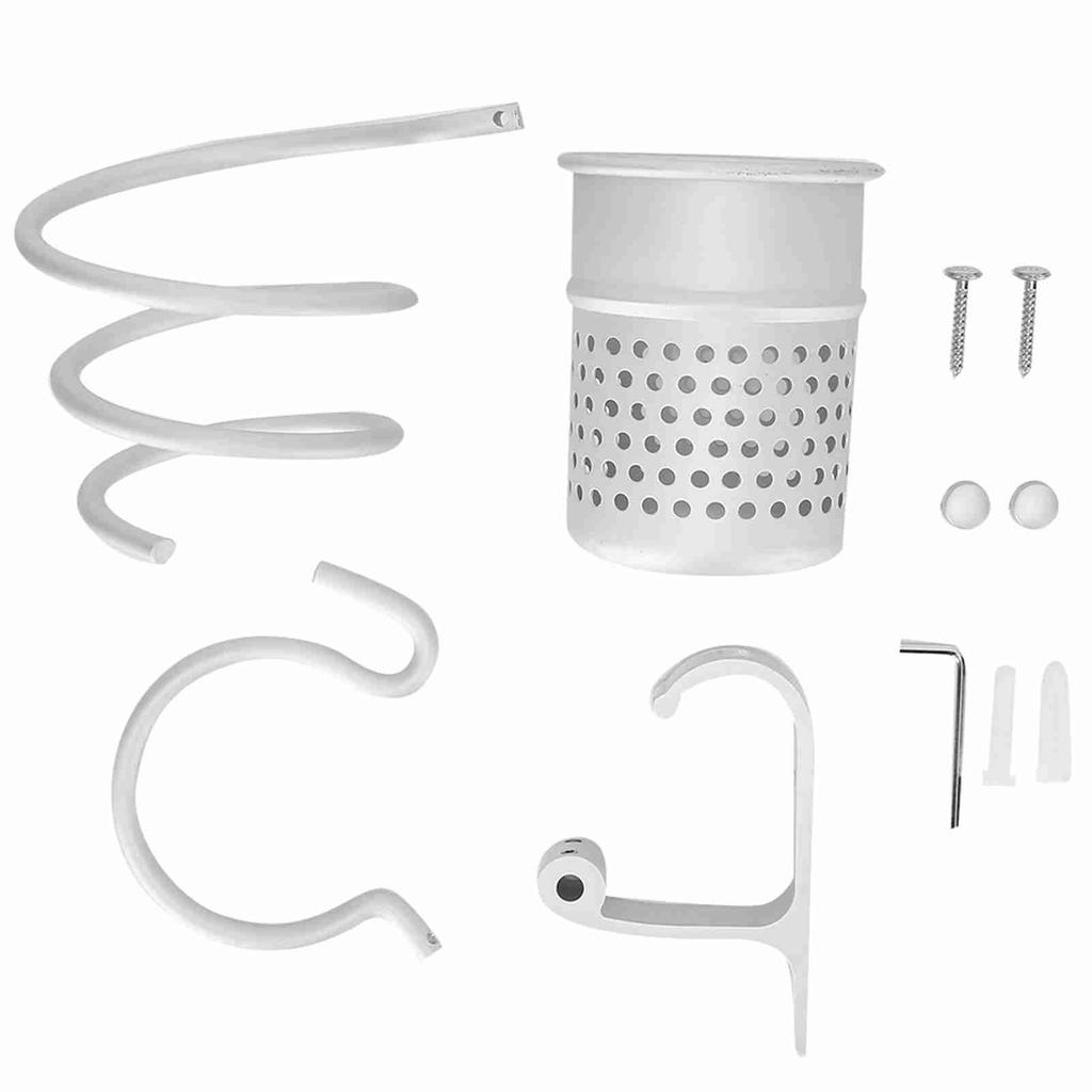 Držák na vysoušeč vlasů v koupelně Stojan Nástěnný organizér Víceúčelový stojan(MattE c7)