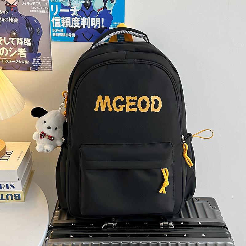 

Korean version Harajuku schoolbag female high school student campus large-capacity computer backpack female college student simple travel backpack single bag чорний