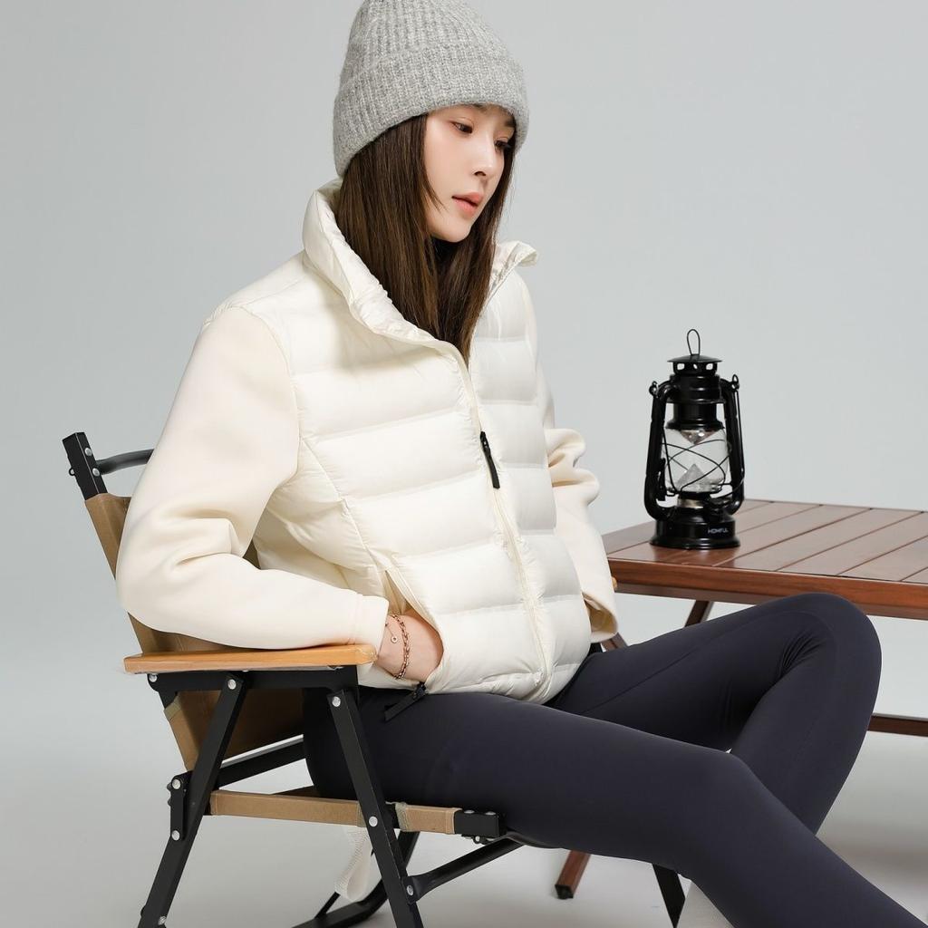 Høst- og vinterdameklær Europeisk og amerikansk stil Moteabel allsidig skjøtet kort bomullsjakke