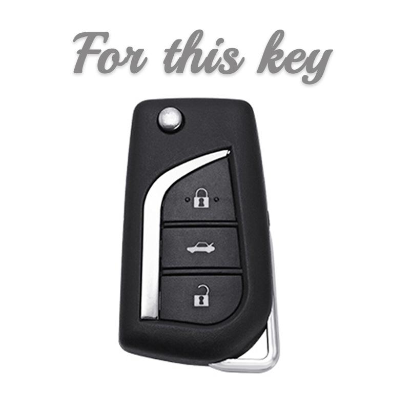 Soft Tpu Car Key Case Fob For Toyota Auris Corolla Avensis Verso Yaris Aygo Scion Tc Im Camry Rav4 Forturner 3 Buttons Key Bag
