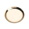 Colorful Metal Trays 10cm Round Stainless Steel Shallow Plates Vacuum Plating Jewelry Holder Desk Organizer