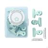 8 Pieces Small Bull Clips Metal Paper Grip Office Clamp Mini Binder for Bags
