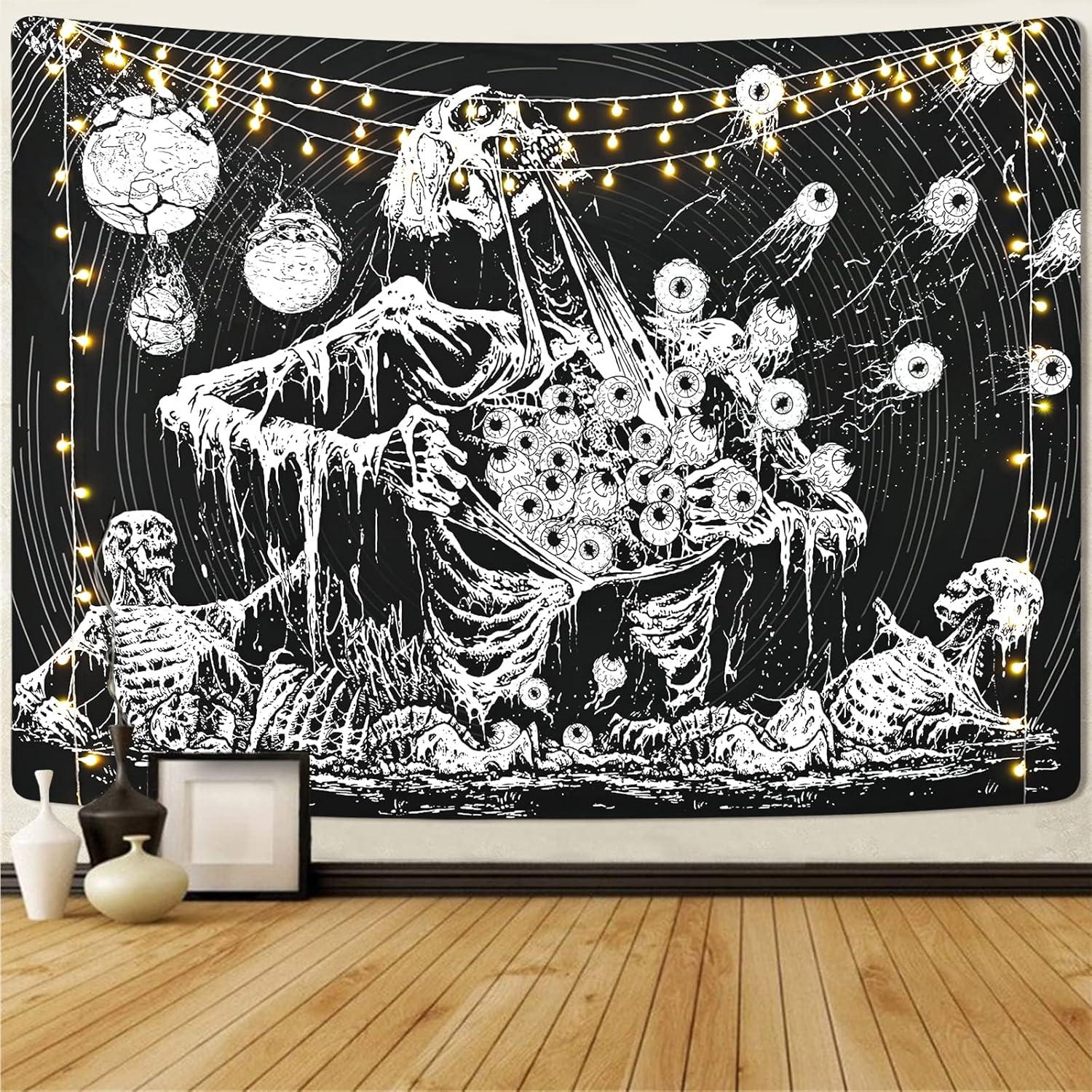 Tapestry of the mystical eye of the skull of the Krelimiks 75x100