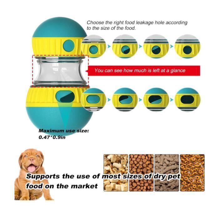 Jouet Chien Interactif, Jouet Distributeur Croquette Chat et Chien, Jeux Intelligence Chien, Jouet Chien Occupation pour Chiens de