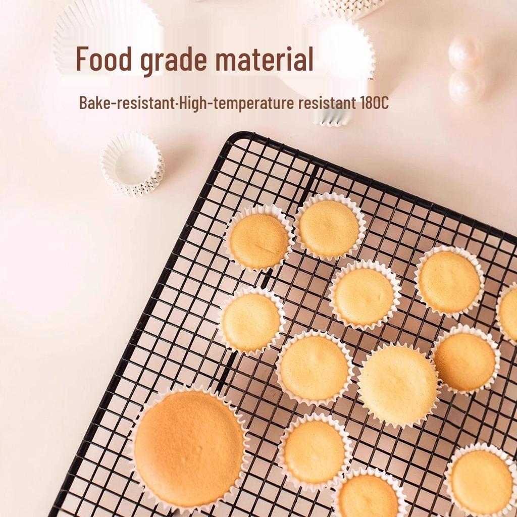 Snowy Niang High-Temp Resistant Oil-Proof Cupcake & Mooncake Baking Mold Paper Cup with Support Bottom.