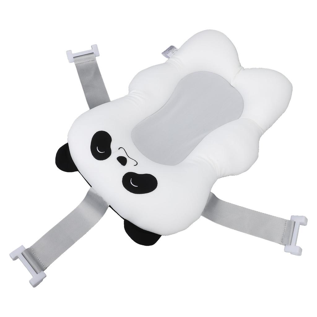 Perna Universală de Baie pentru Bebeluși cu Suport în 3 Puncte, Perna de Baie Plină cu Aer pentru Nou-născuți, Covoraș Suport