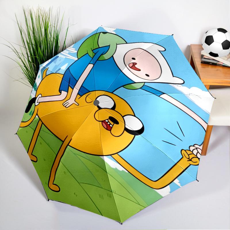 Yellow Dog Adventure In Space Umbrella Folding Umbrella, Automatic Umbrella 8-Frame for Travel, Camping Use Gift for Halloween Christmas