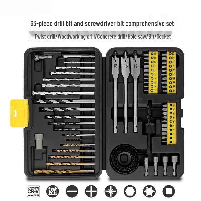 Multi-Use Drill Bit Set for Metal, Wood, and Cement