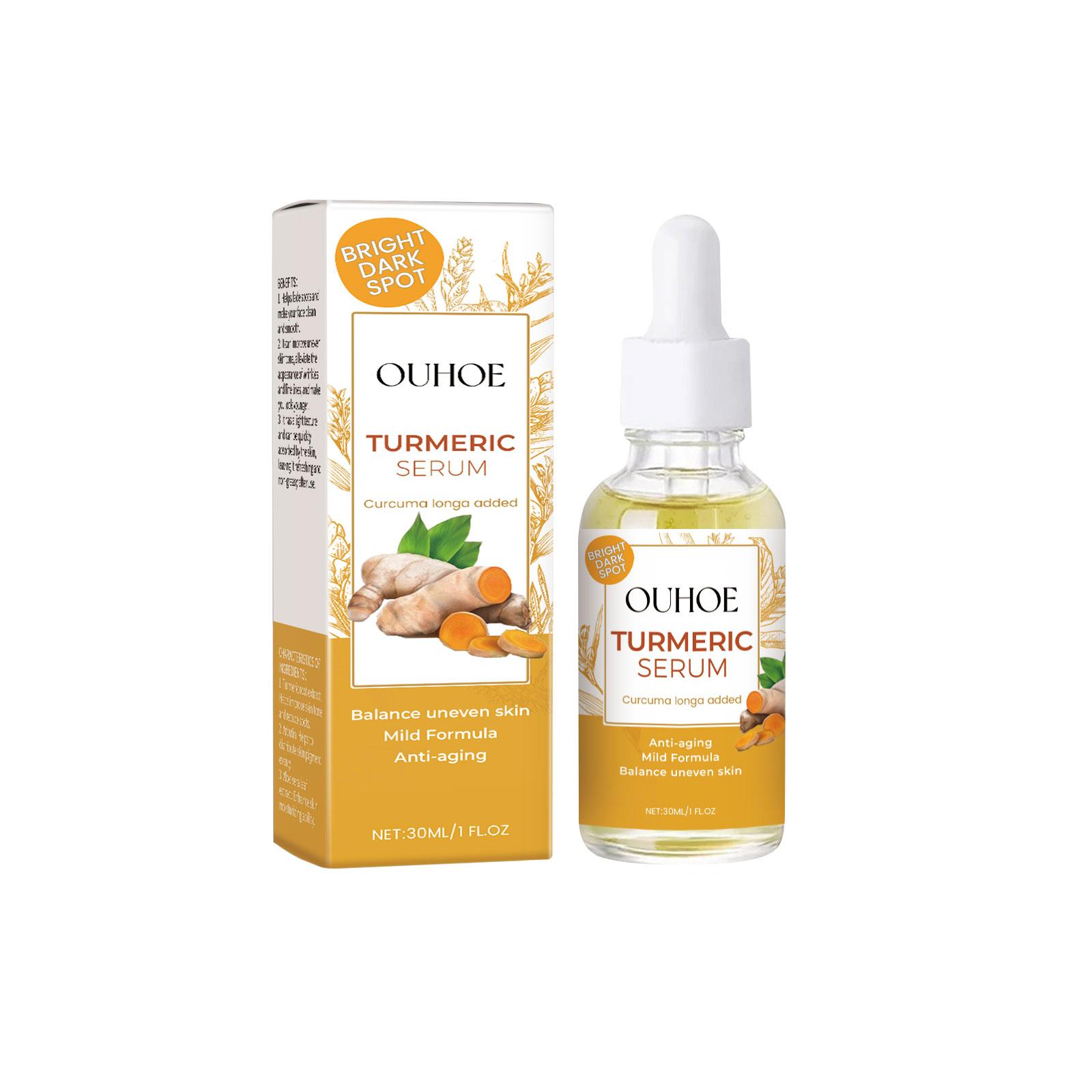 Ouhoe Turmeric Essence Improves Skin Condition Repairs Facial Dullness Hydrates And Moisturizes Turmeric Essence Non-Irritating 30ml
