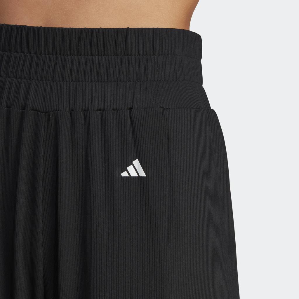 adidas Casual Pants Women's Black Moderate Wide Leg Pants HS8123