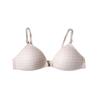 Japanese girls plaid contrasting color front buckle underwear women's no steel ring small breasts gather and show big upper support sub-breasts bra 