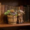 Highland Cow Planter Cute Resin Cow Flower Pot Small Decorative Plant Pot Succulents Planter for Indoor Outdoor Decor