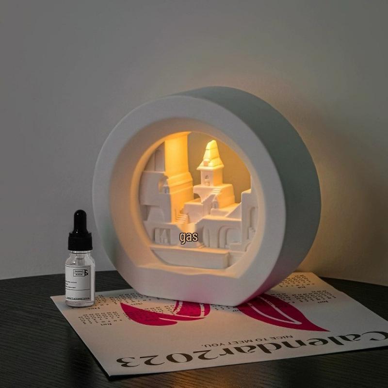 

Беспламенная лампа-диффузор ароматов и каменное украшение в подарочной коробке - Идеальный подарок на день рождения или Новый год для девушки или лучшей подруги. Bluebell