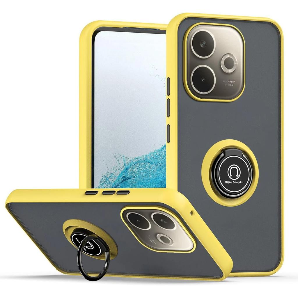 Nárazuvzdorný matný kryt Armor pro OPPO A5 Pro 5G Ochranný kryt Kroužek Magnetický stojánek Držák Zadní kryt Coque Fundas