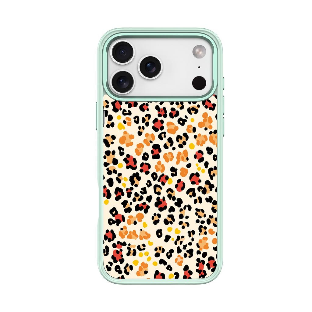 Applicable To Apple 17pro Mobile Phone Case, Advanced Sense 16 Replaceable Back Plate 15promax Magnetic Mobile Phone Case, Leopard Print.