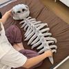 Realistic Dinosaur Skeleton Costume Set Adult Dinosaur Skull Headpiece And Spine Attachment 3D Halloween Cosplay Outfit