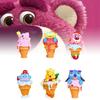 Adorable Disney Winnie The Pooh Strawberry Ice Cream Cosplay Doll Set 9.5cm Pvc