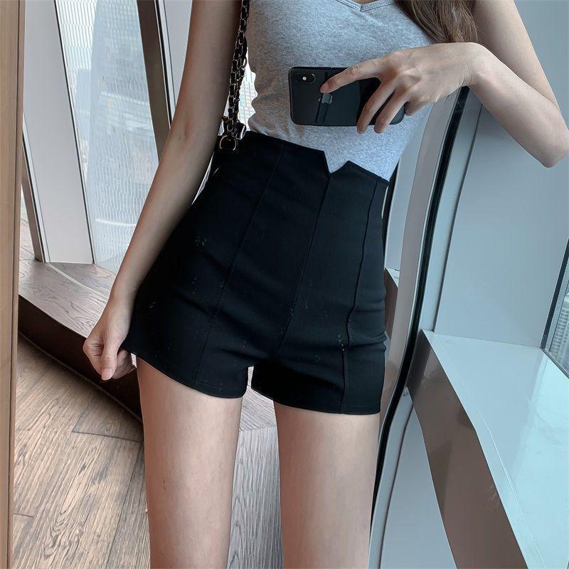 

2023 Summer Women s White Wide-Leg High Waist A-Line Casual Shorts 5XL белый