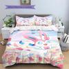 Sylveon Patterned Pillowcase & Duvet Cover Set Anime Culture Pattern Bedding for Bedroom Decor Best Gift for Enthusiasts.-TING