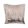 Fashion Long Furs Sequins Patchworks Decorative Cushions Cover Bling Embroidered Square Pillow Cover Cushions Case